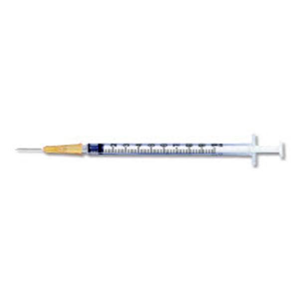 Syringe/Needle 1cc 26gx1/2 PrecisionGlide U-100 Insln Dtchbl Ndl Cnvntnl 100/Bx